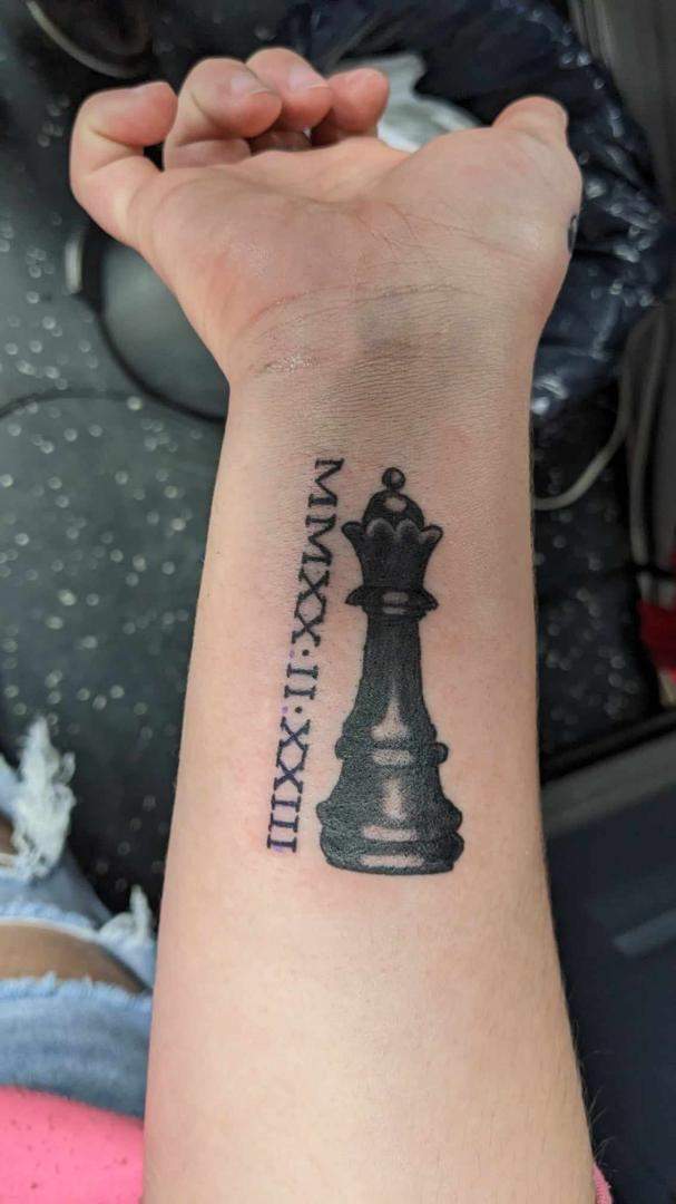Tatouage noir et gris Joliette